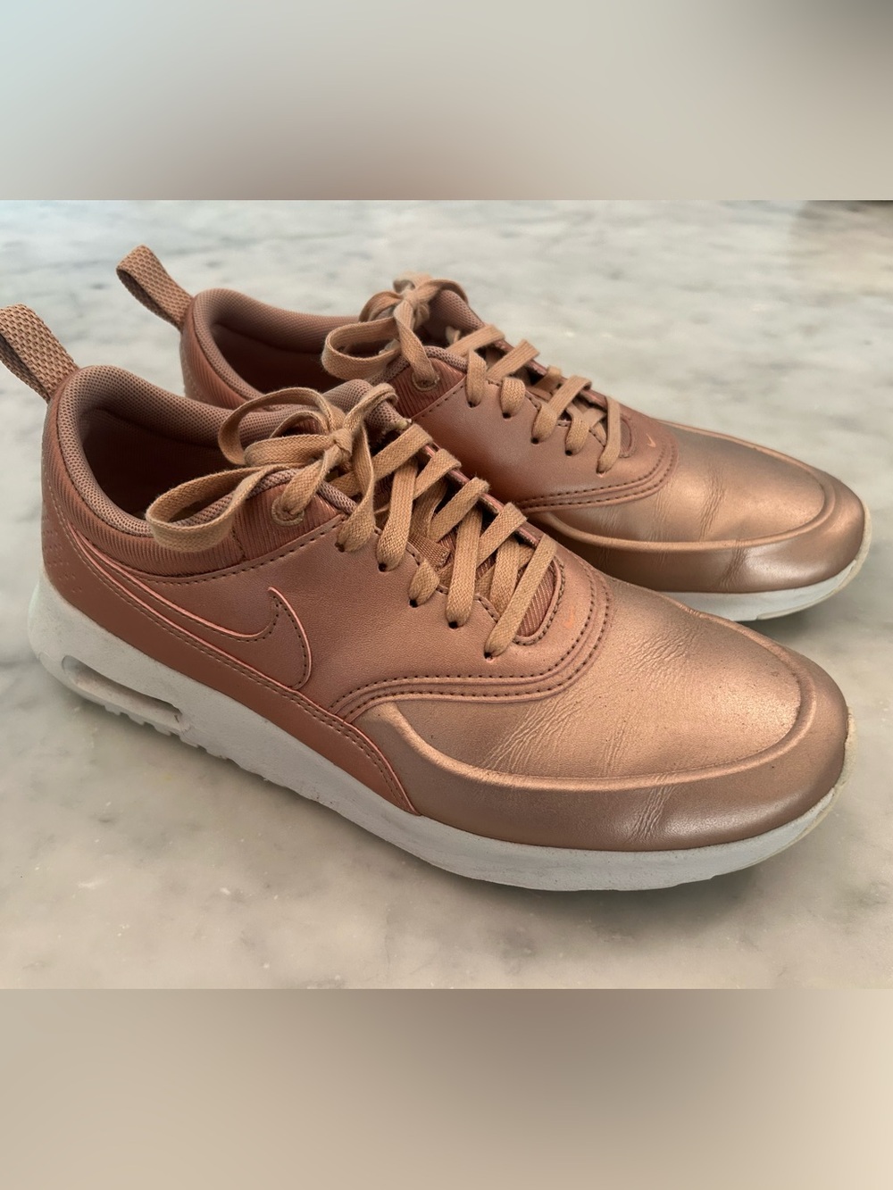 Nike Women’s Metallic Rose Gold Sneakers
